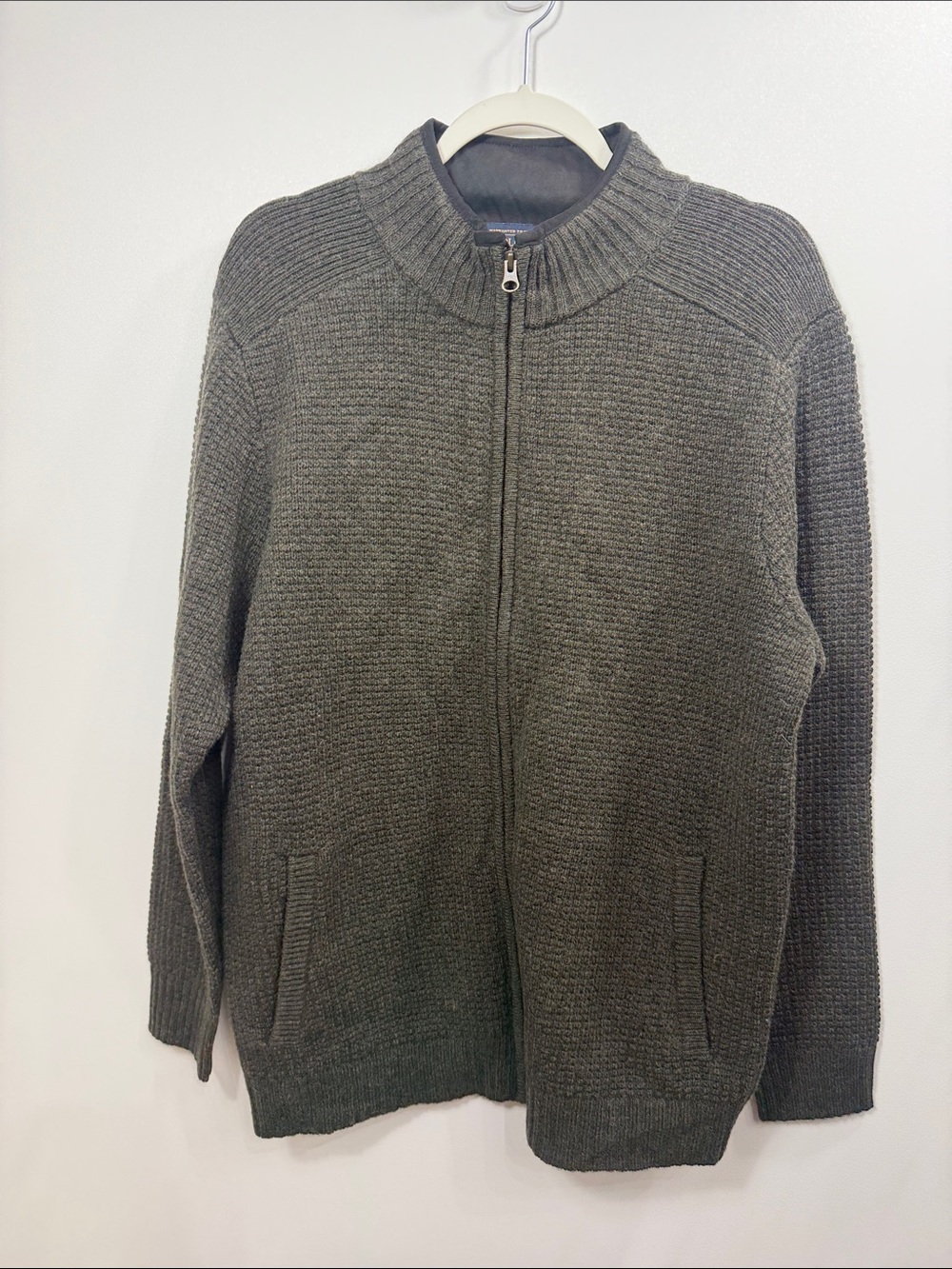 Pendleton Men’s Washable Wool sweater full zip jacket size medium.NWT.Green